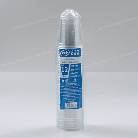 ถ้วยน้ำ PET 12 Oz. (Dia 93 mm.)